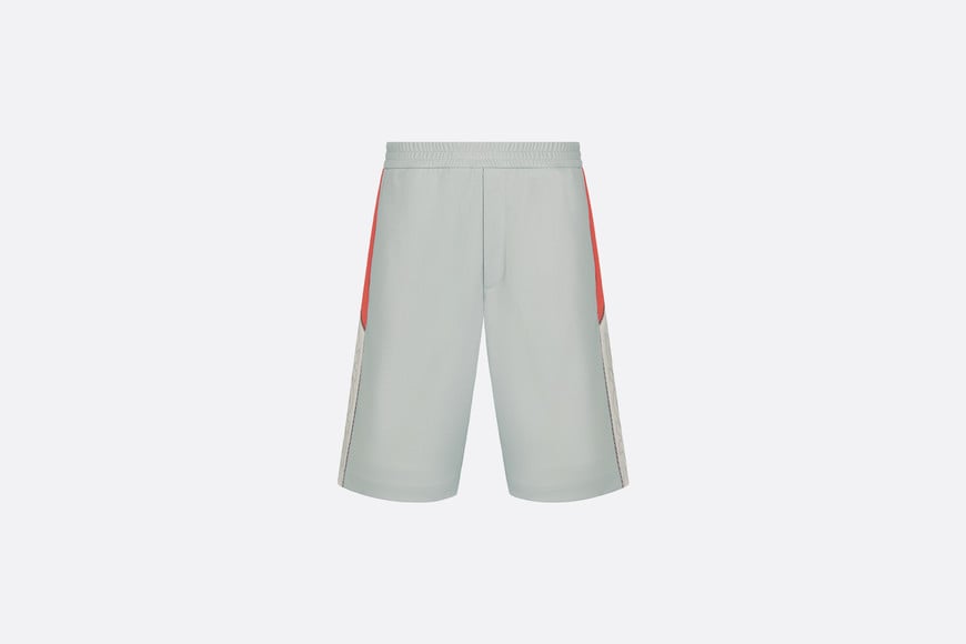 Track Shorts • Gray Cotton-Blend Jersey