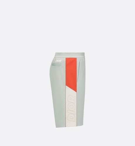 Track Shorts • Gray Cotton-Blend Jersey