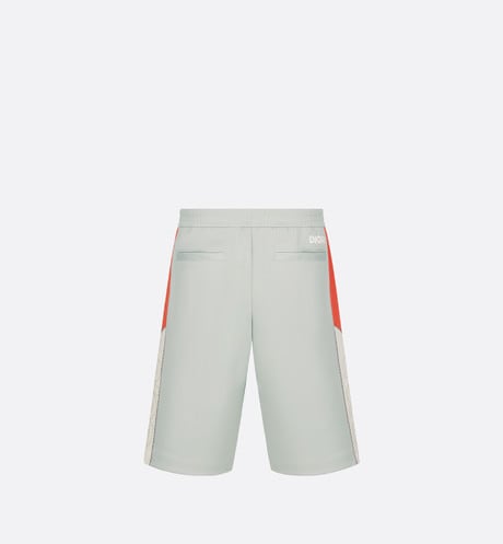 Track Shorts • Gray Cotton-Blend Jersey