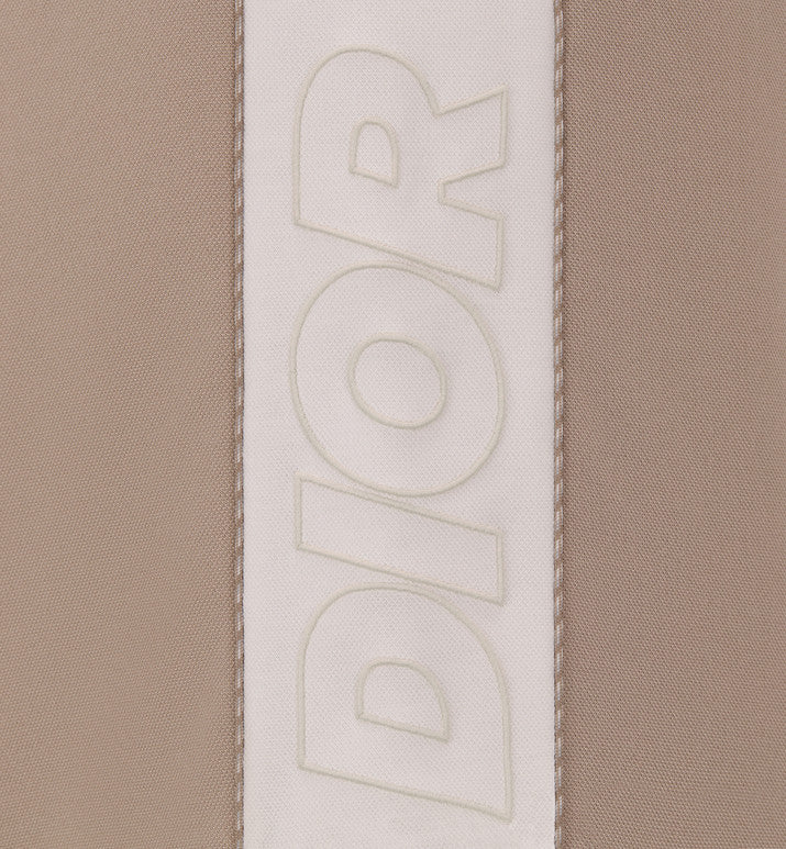 Track Shorts • Beige Cotton-Blend Jersey