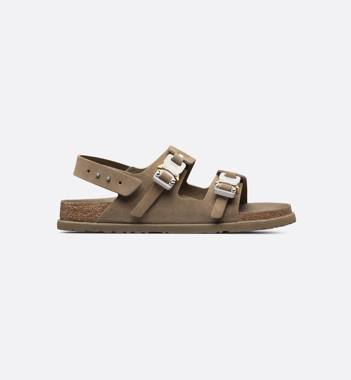 DIOR by BIRKENSTOCK Milano Sandal • Khaki Nubuck Calfskin