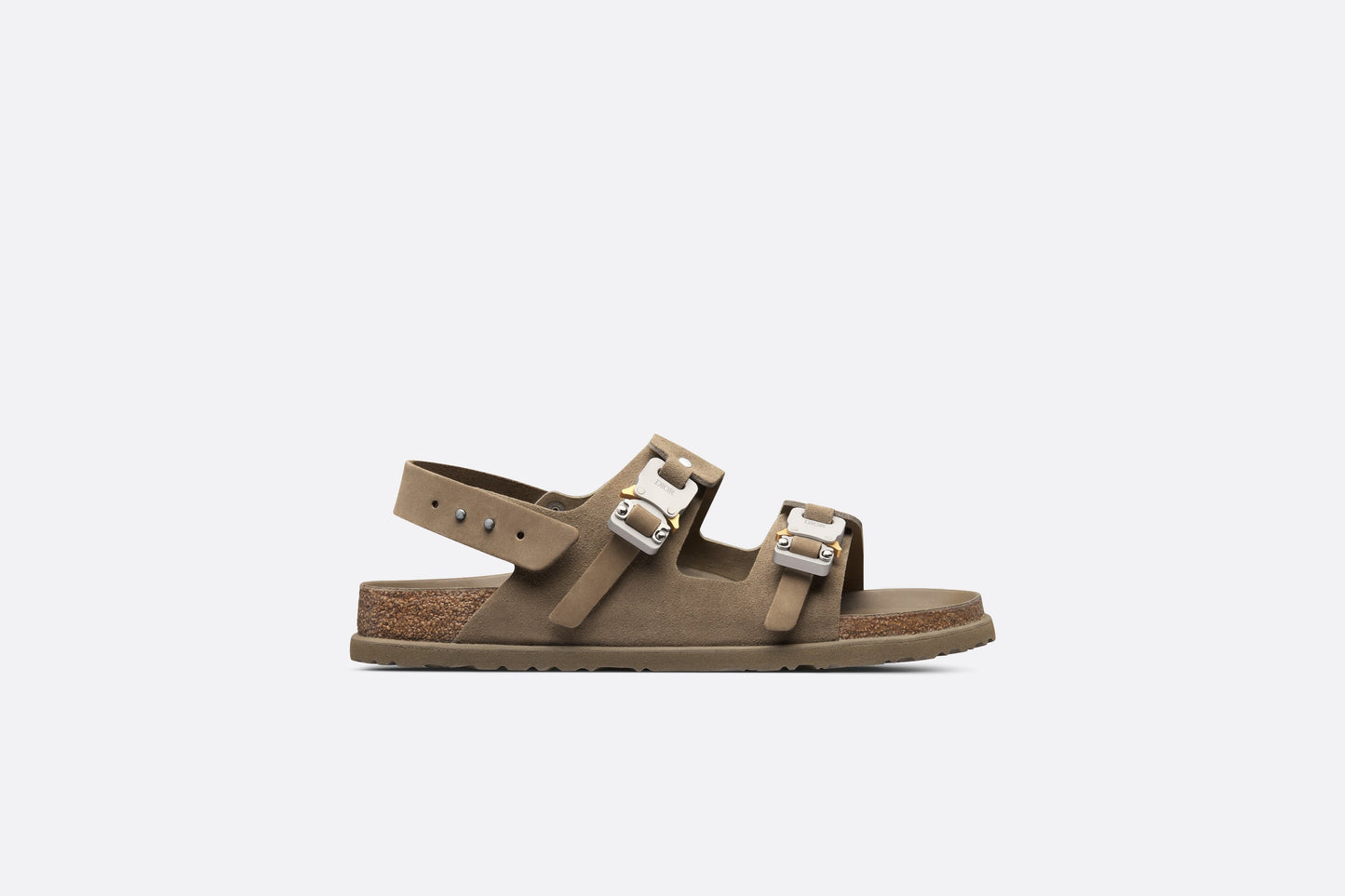 DIOR by BIRKENSTOCK Milano Sandal • Khaki Nubuck Calfskin