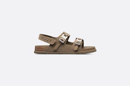 DIOR by BIRKENSTOCK Milano Sandal • Khaki Nubuck Calfskin