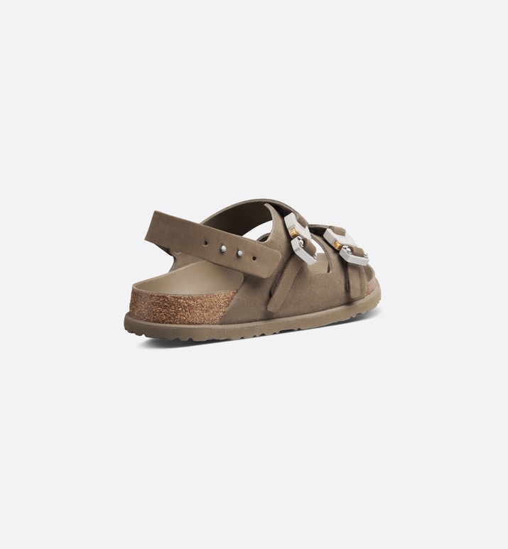DIOR by BIRKENSTOCK Milano Sandal • Khaki Nubuck Calfskin