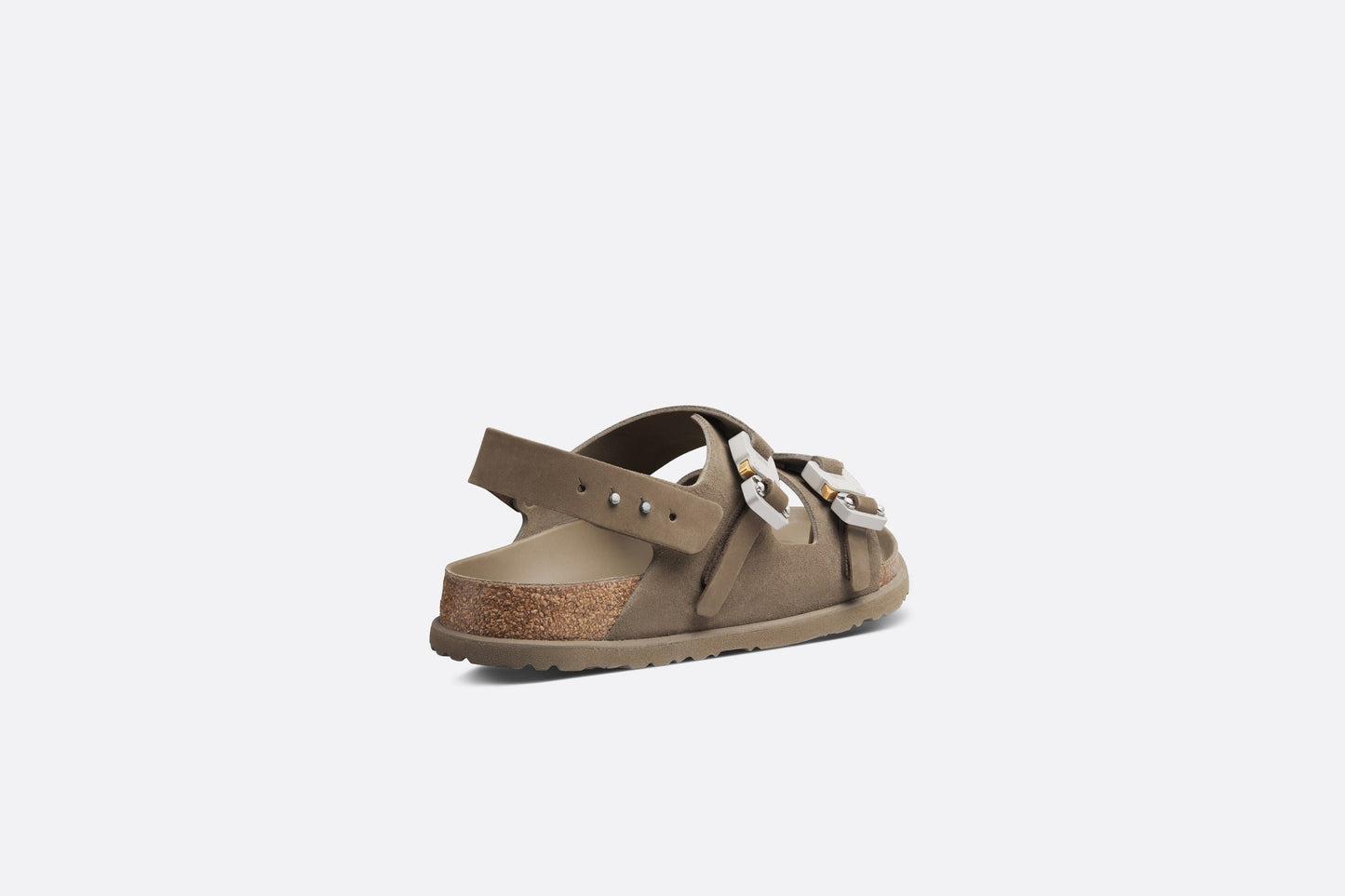 DIOR by BIRKENSTOCK Milano Sandal • Khaki Nubuck Calfskin