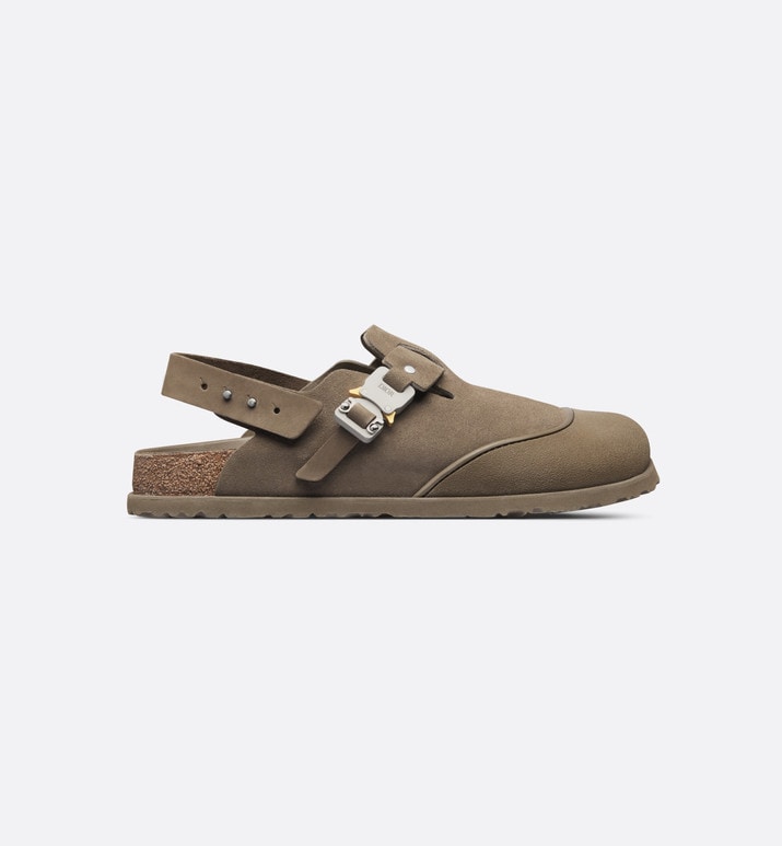 DIOR by BIRKENSTOCK Tokio Mule • Khaki Nubuck Calfskin