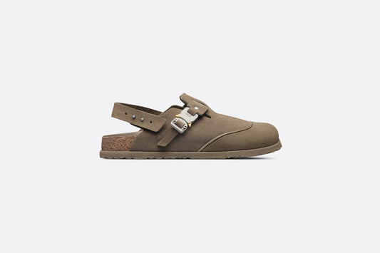 DIOR by BIRKENSTOCK Tokio Mule • Khaki Nubuck Calfskin