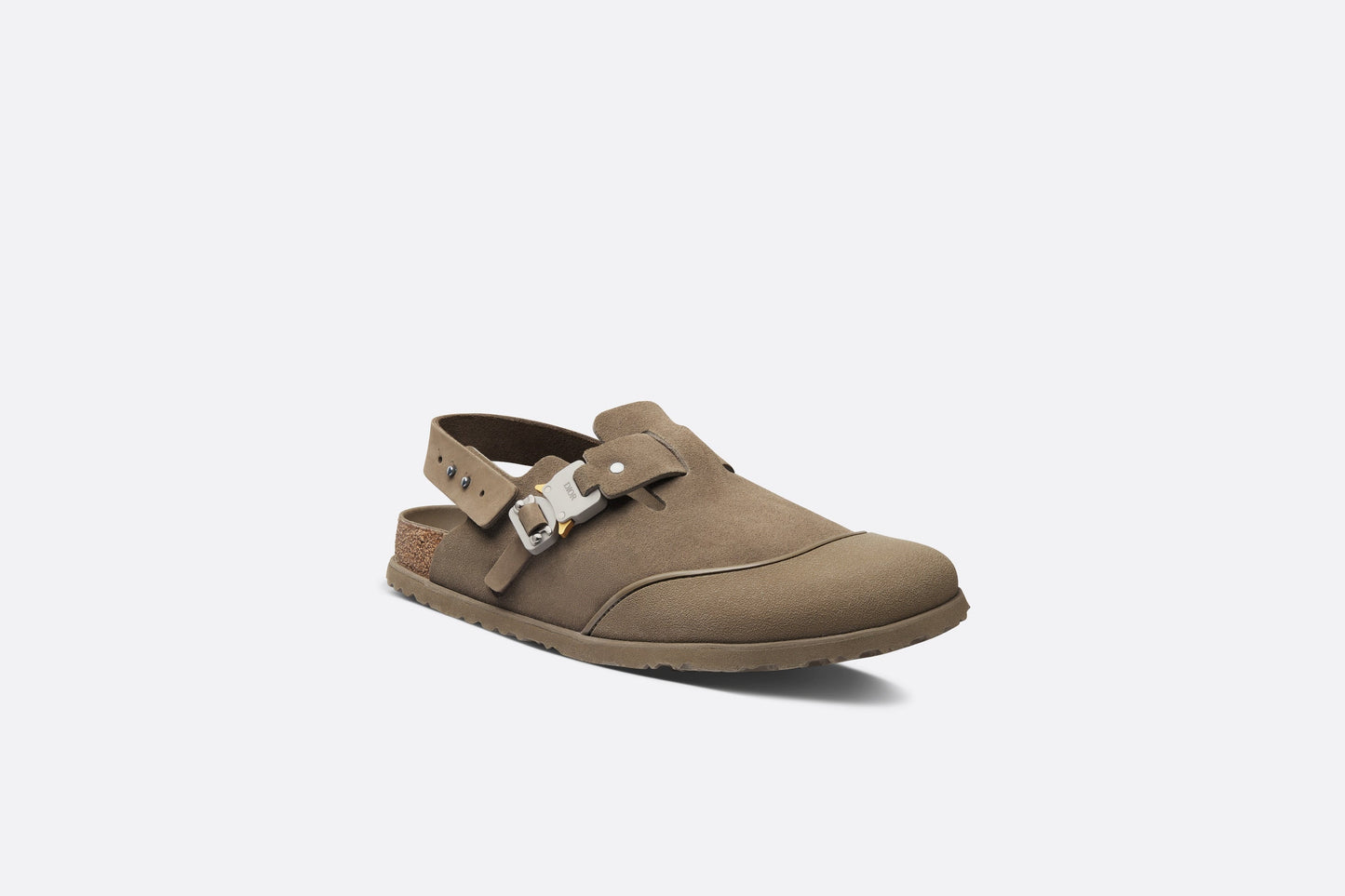 DIOR by BIRKENSTOCK Tokio Mule • Khaki Nubuck Calfskin