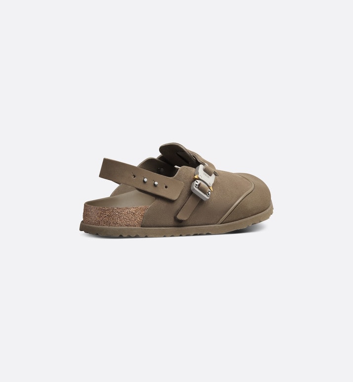 DIOR by BIRKENSTOCK Tokio Mule • Khaki Nubuck Calfskin