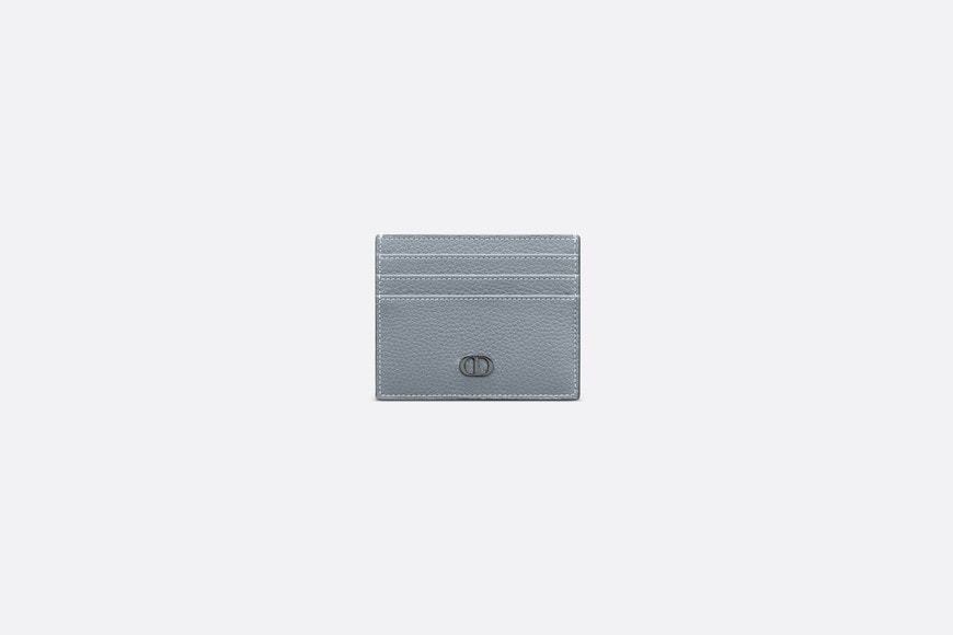 Card Holder • Dior Gray Grained Calfskin with CD Icon Signature