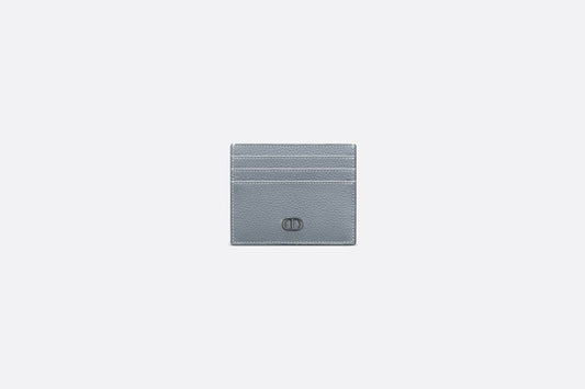 Card Holder • Dior Gray Grained Calfskin with CD Icon Signature