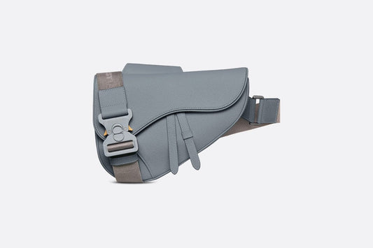 Saddle Bag • Dior Gray Grained Calfskin