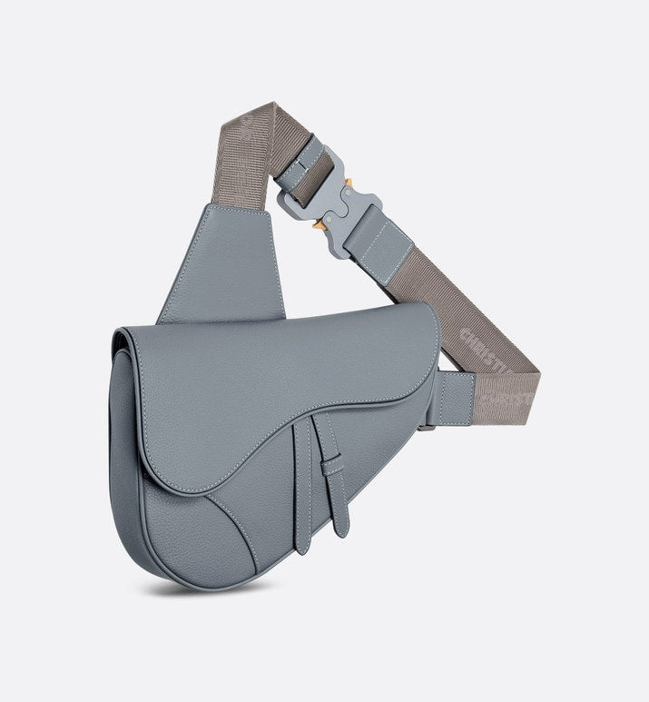 Saddle Bag • Dior Gray Grained Calfskin