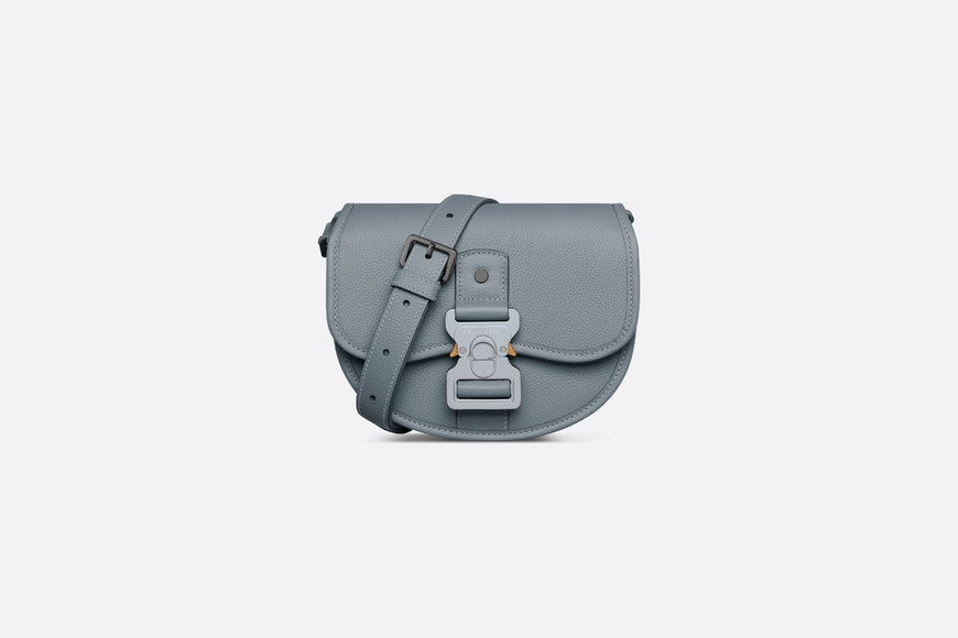 Mini Gallop Bag with Strap • Dior Gray Grained Calfskin