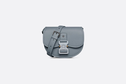 Mini Gallop Bag with Strap • Dior Gray Grained Calfskin