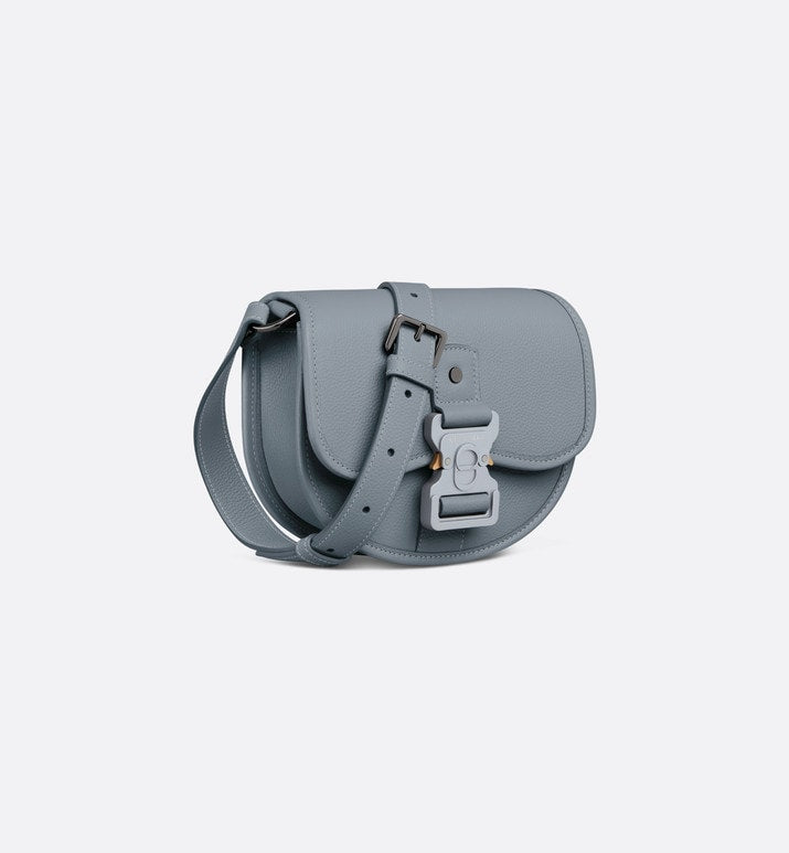 Mini Gallop Bag with Strap • Dior Gray Grained Calfskin