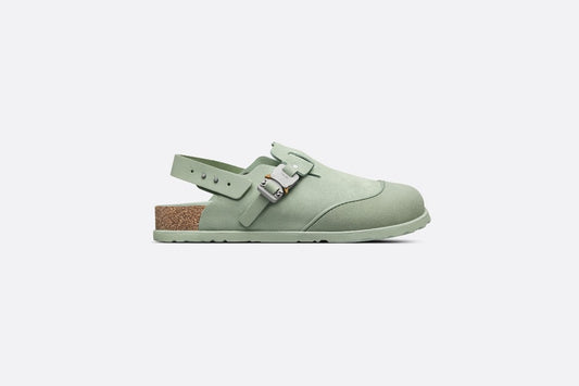 DIOR by BIRKENSTOCK Tokio Mule • Pastel Green Nubuck Calfskin