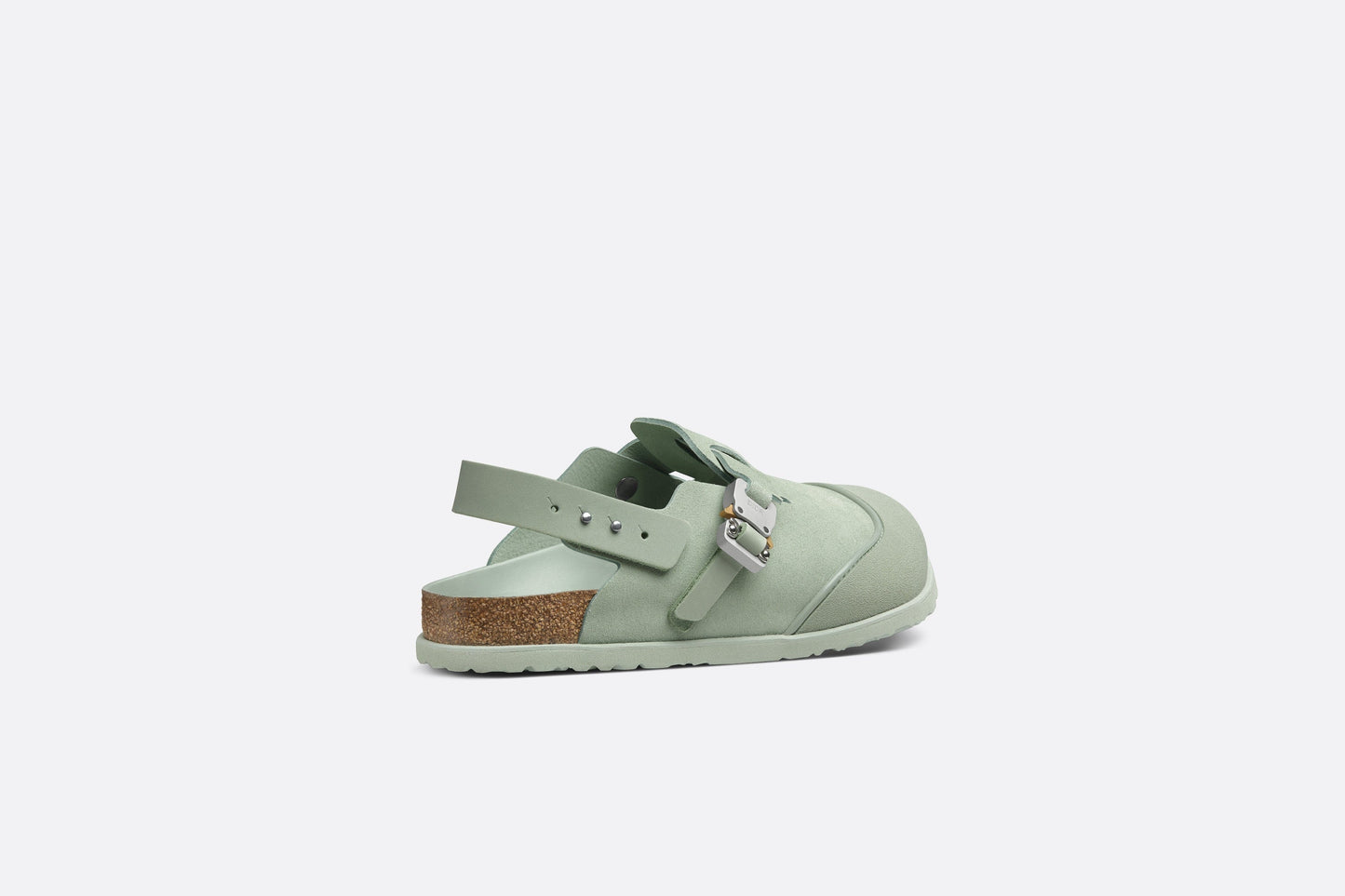 DIOR by BIRKENSTOCK Tokio Mule • Pastel Green Nubuck Calfskin