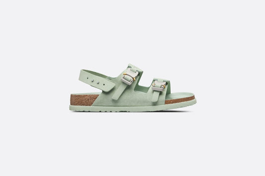 DIOR by BIRKENSTOCK Milano Sandal • Pastel Green Nubuck Calfskin