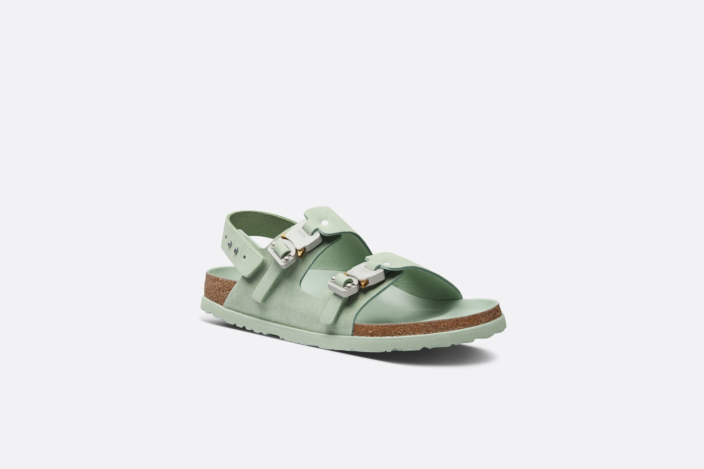 DIOR by BIRKENSTOCK Milano Sandal • Pastel Green Nubuck Calfskin