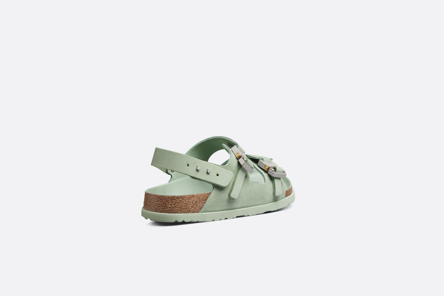 DIOR by BIRKENSTOCK Milano Sandal • Pastel Green Nubuck Calfskin
