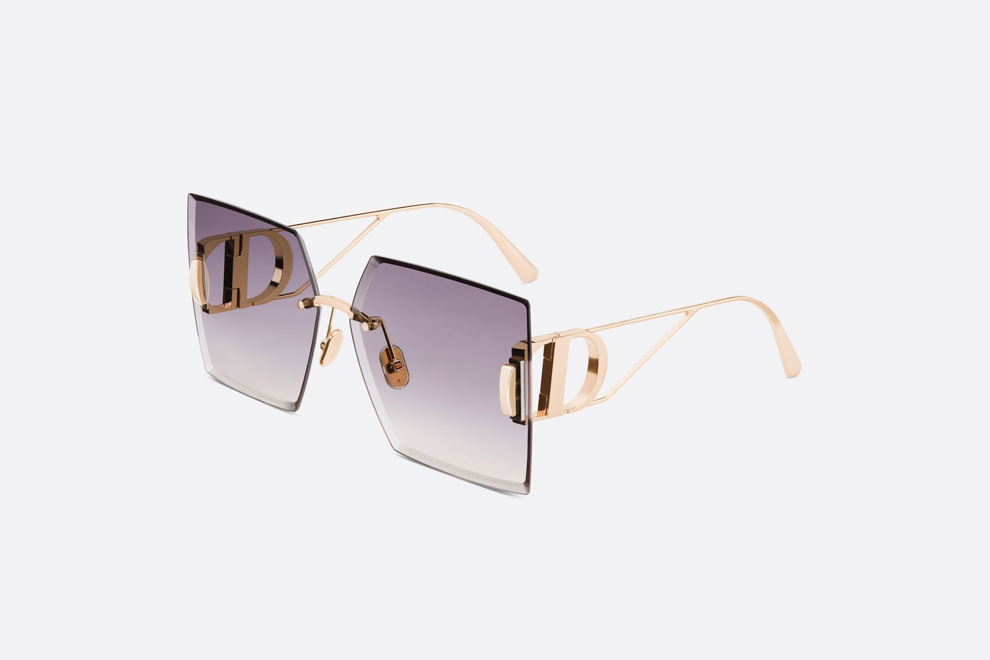30Montaigne S7U • Purple-to-Pink Gradient Square Sunglasses