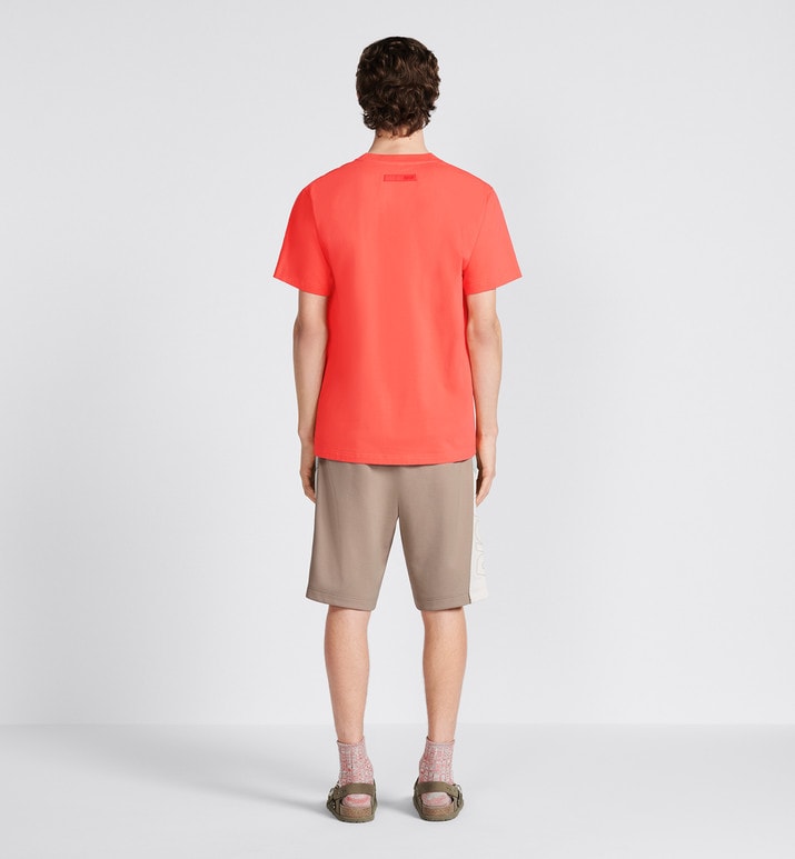 Track Shorts • Beige Cotton-Blend Jersey