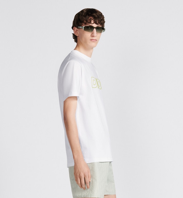 Relaxed-Fit T-Shirt • White Cotton Jersey