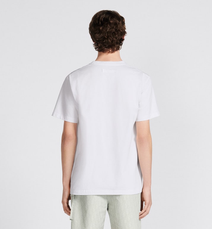 Relaxed-Fit T-Shirt • White Cotton Jersey
