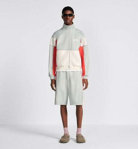 Track Shorts • Gray Cotton-Blend Jersey