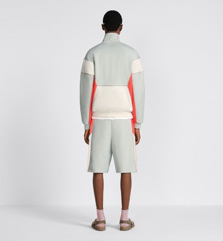 Track Shorts • Gray Cotton-Blend Jersey