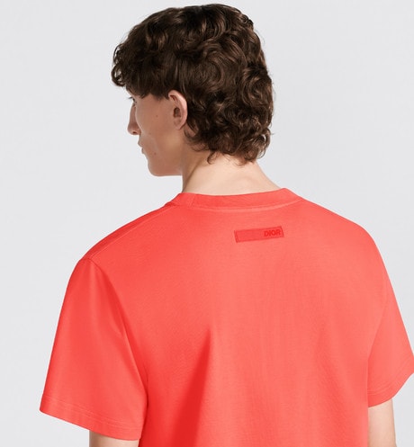 Relaxed-Fit T-Shirt • Coral Cotton Jersey