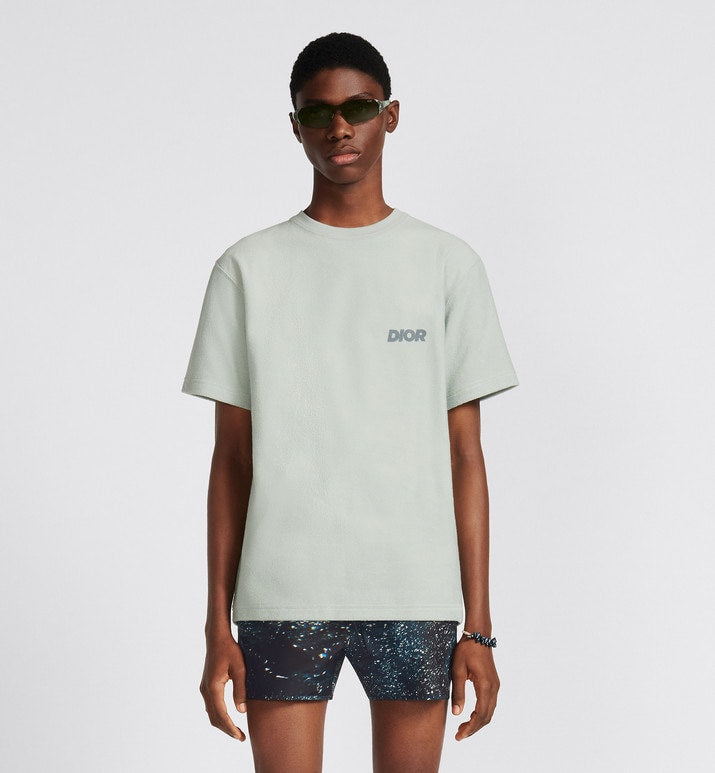 Relaxed-Fit T-Shirt • Blue Terry Cotton