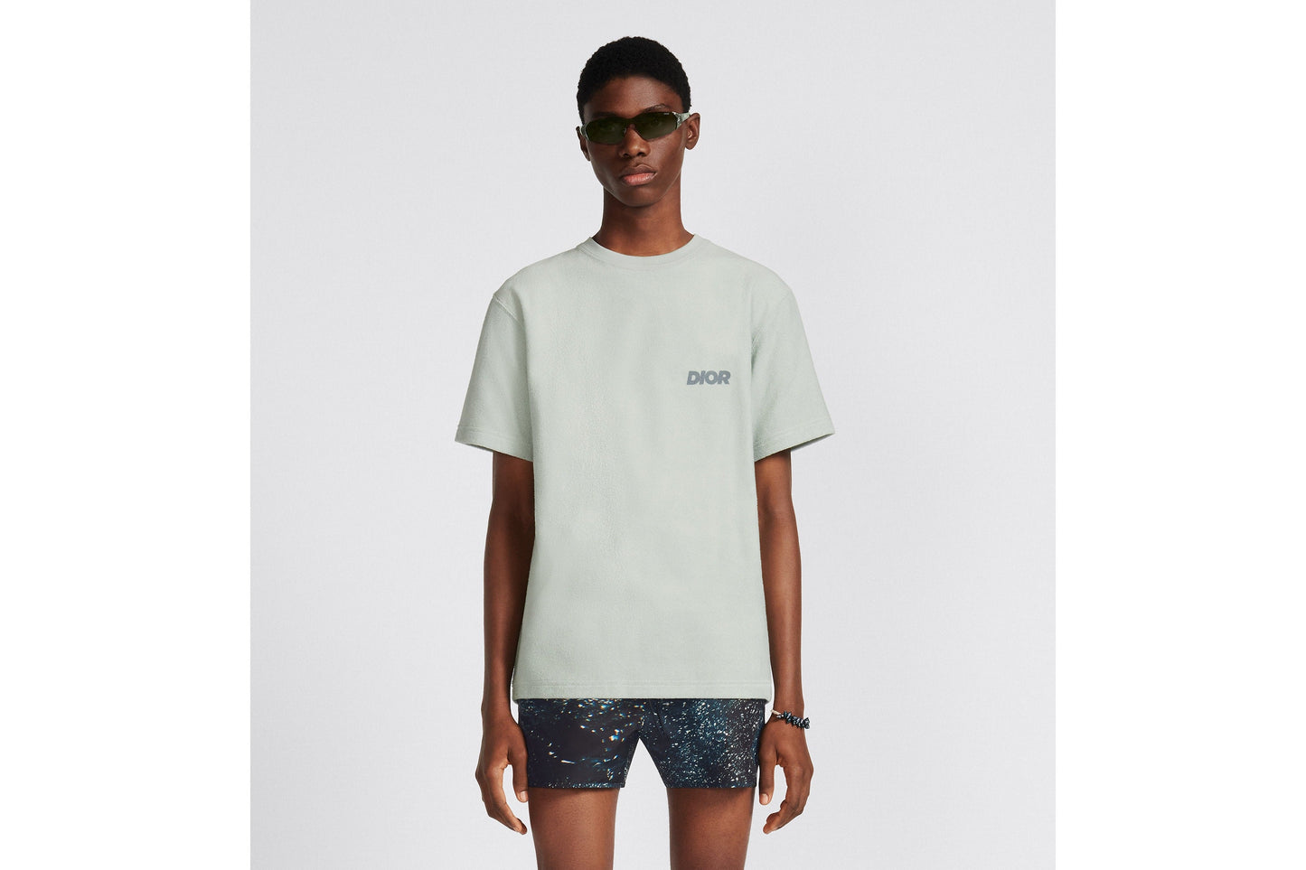 Relaxed-Fit T-Shirt • Blue Terry Cotton