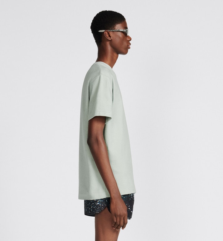 Relaxed-Fit T-Shirt • Blue Terry Cotton