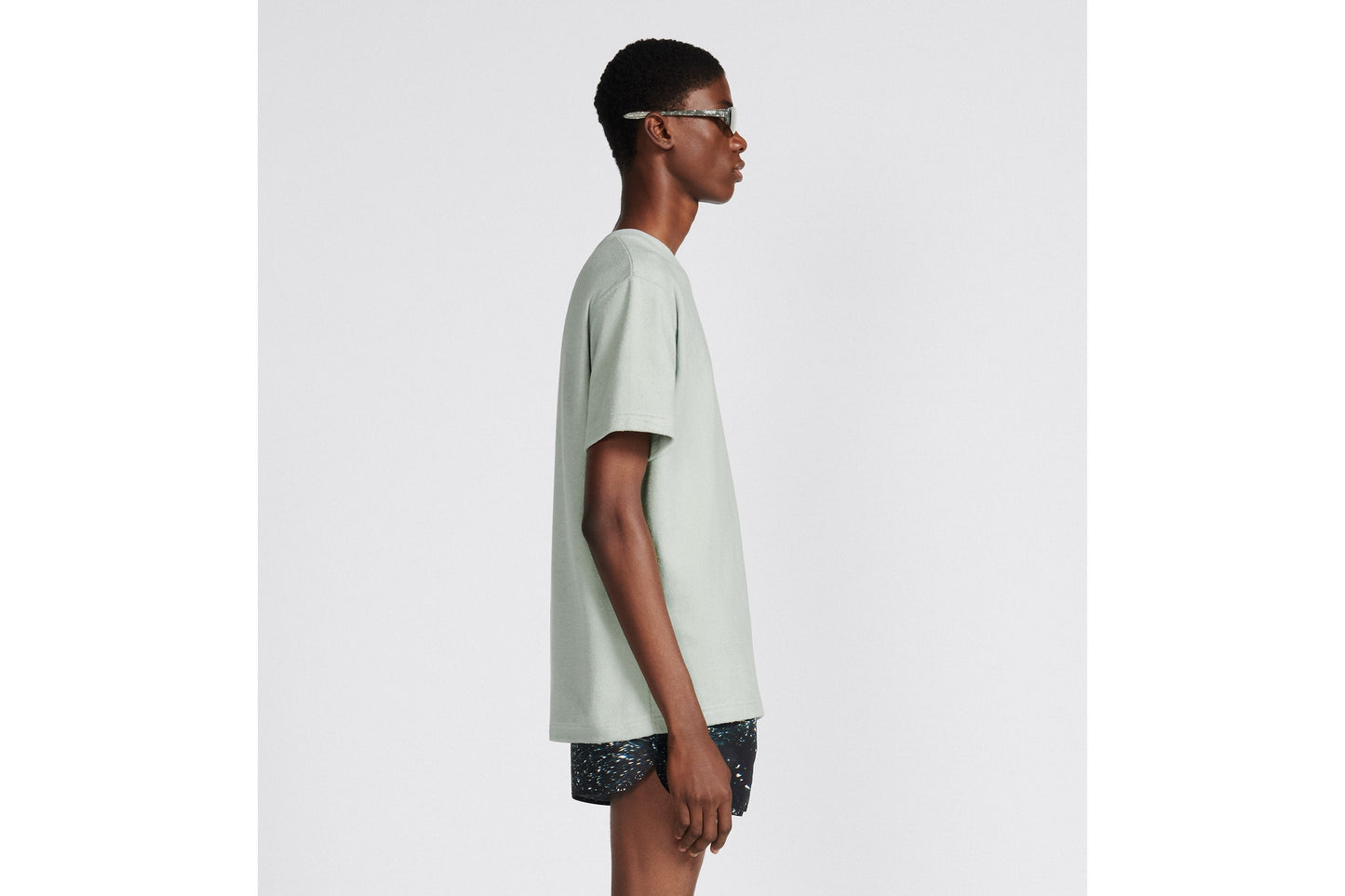 Relaxed-Fit T-Shirt • Blue Terry Cotton