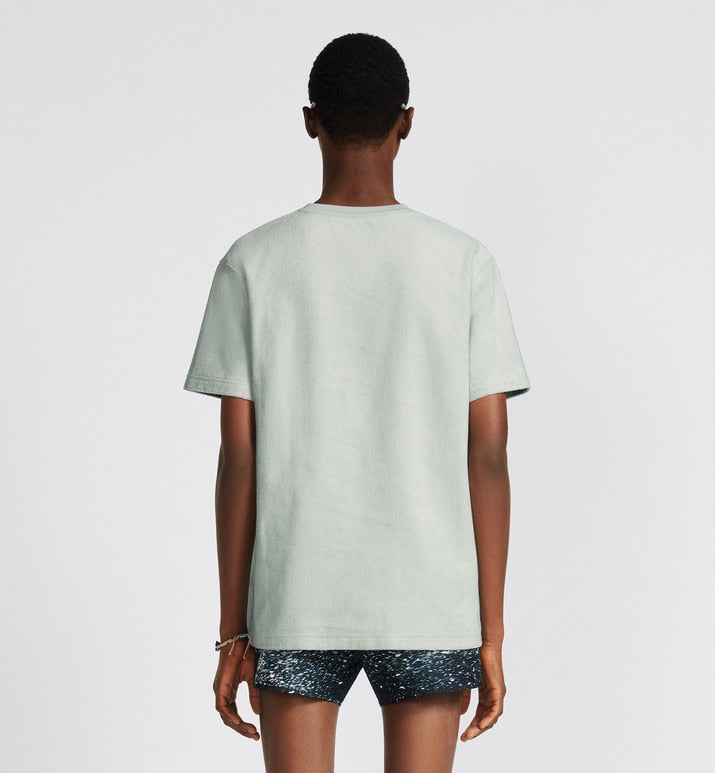 Relaxed-Fit T-Shirt • Blue Terry Cotton