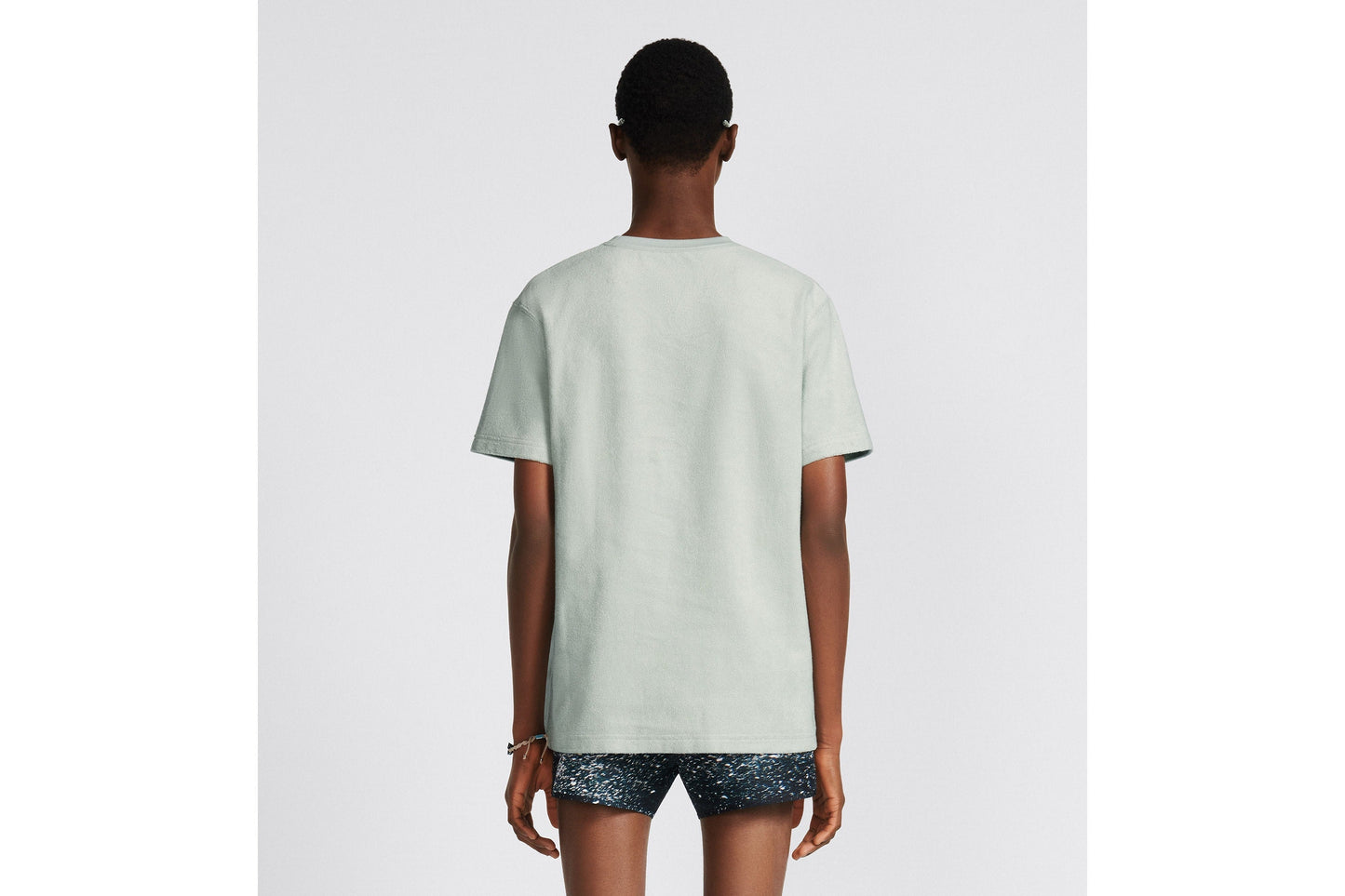 Relaxed-Fit T-Shirt • Blue Terry Cotton