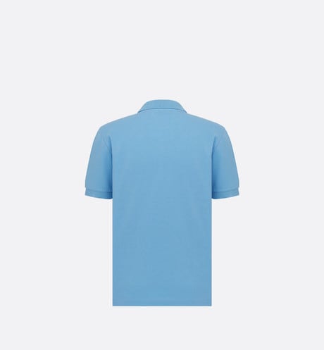 CD Icon Polo Shirt • Blue Cotton Piqué