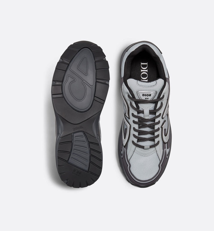 B30 Sneaker • Gray Mesh with Anthracite and Gray Technical Fabric