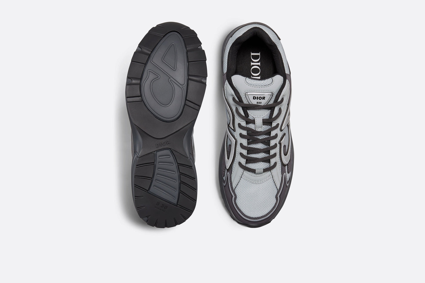 B30 Sneaker • Gray Mesh with Anthracite and Gray Technical Fabric