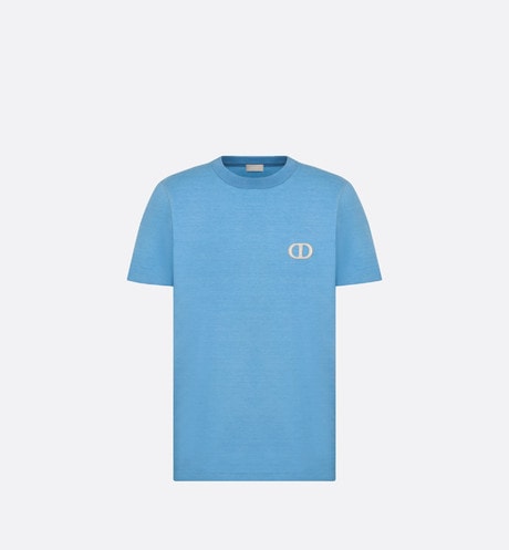 CD Icon T-Shirt • Blue Organic Cotton Jersey
