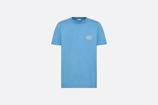 CD Icon T-Shirt • Blue Organic Cotton Jersey
