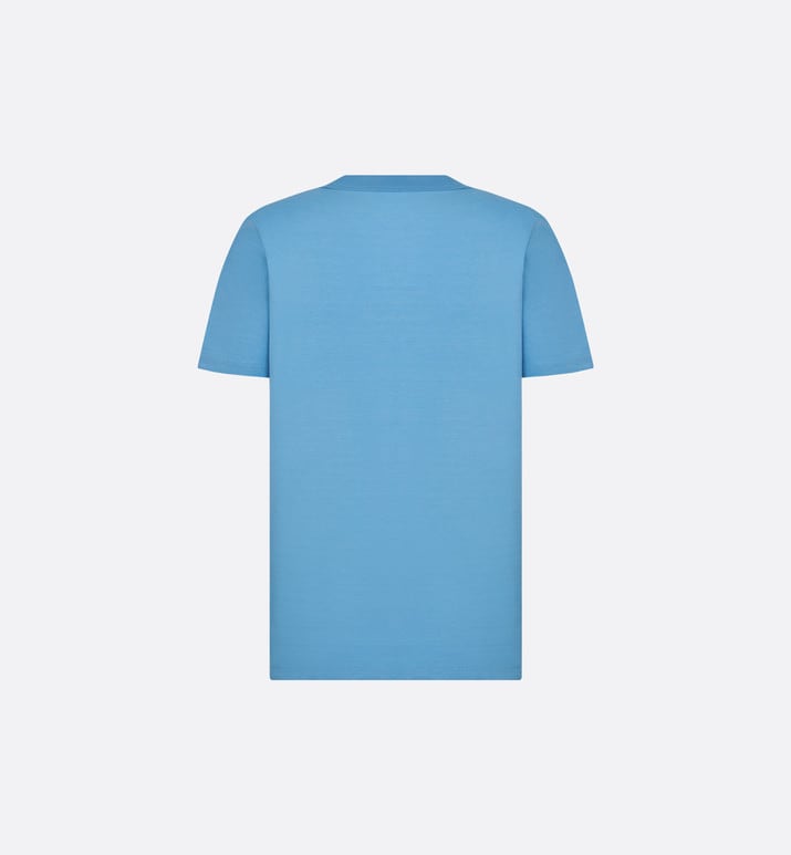 CD Icon T-Shirt • Blue Organic Cotton Jersey