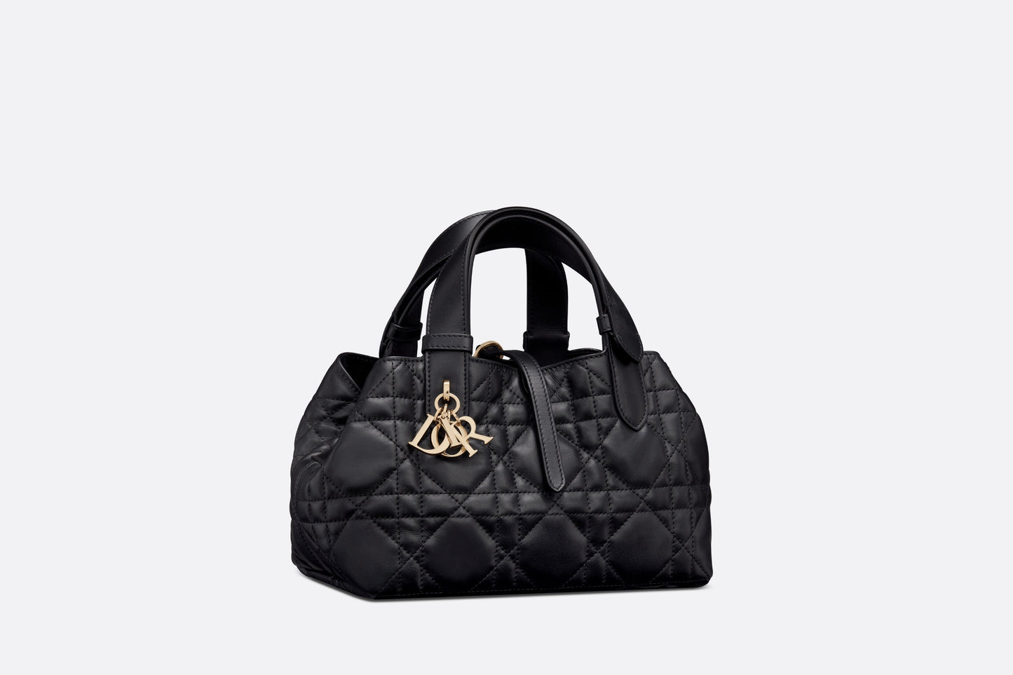 Small Dior Toujours Bag • Black Macrocannage Calfskin