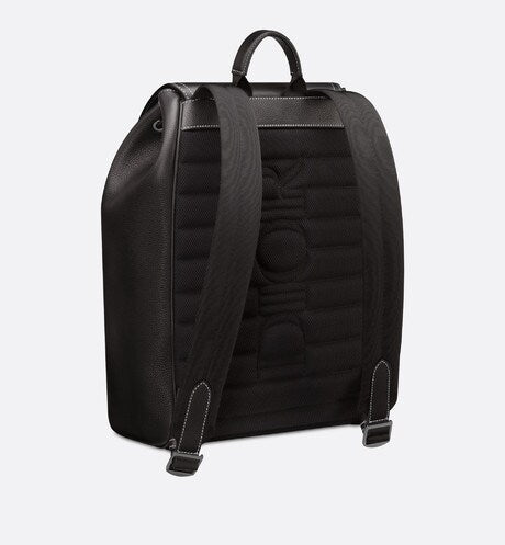 Saddle Backpack • Black Grained Calfskin