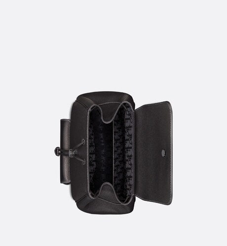 Saddle Backpack • Black Grained Calfskin