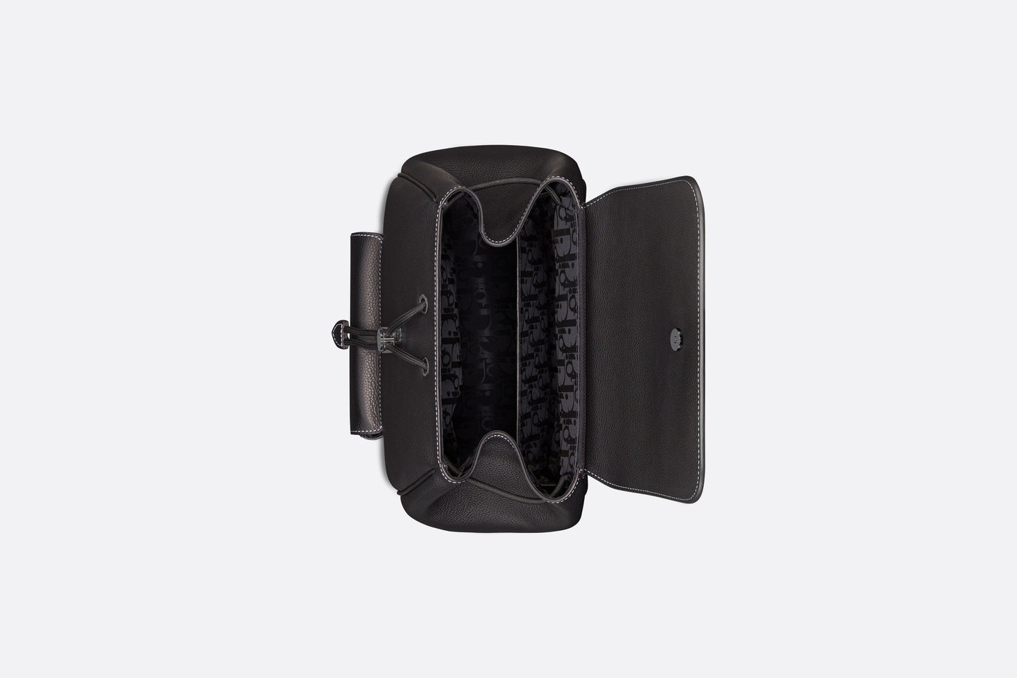 Saddle Backpack • Black Grained Calfskin