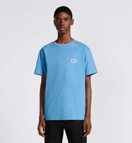 CD Icon T-Shirt • Blue Organic Cotton Jersey