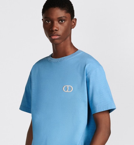 CD Icon T-Shirt • Blue Organic Cotton Jersey